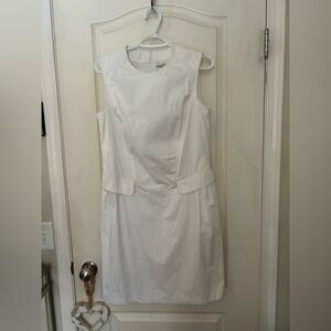 Burberry London White Sleeveless Dress